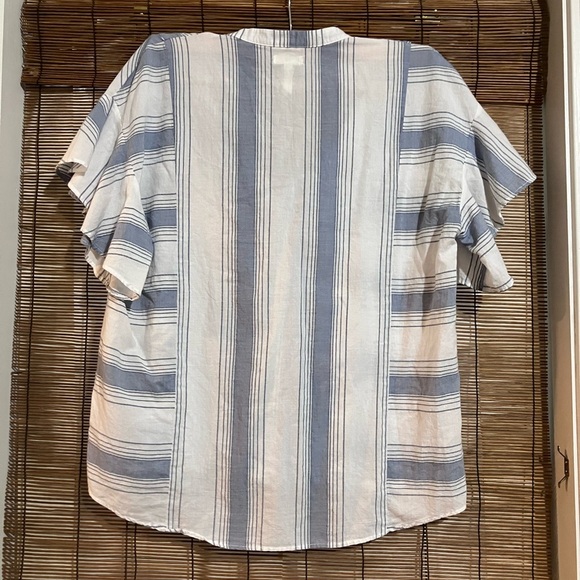 Matilda Jane White and Blue Striped Blouse - Picture 3 of 6